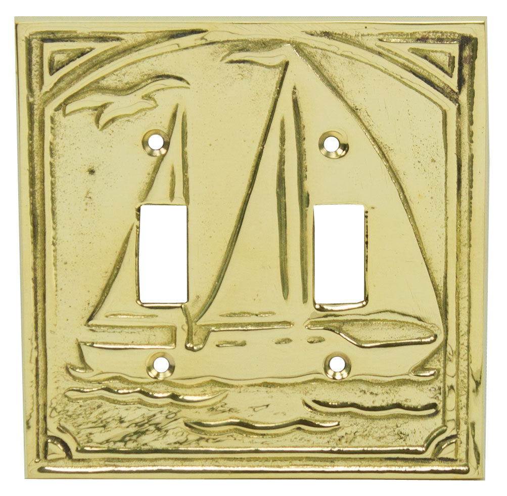 Double Sailboat Switch Plate (Min. 2)
