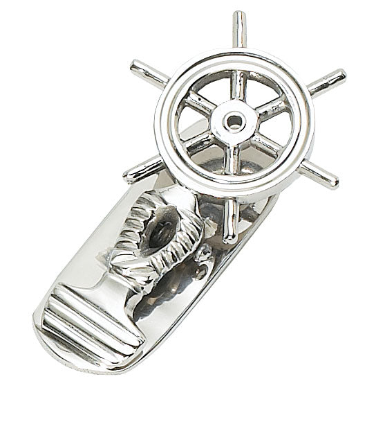 Ship’s Wheel Paper Clip – Nickel