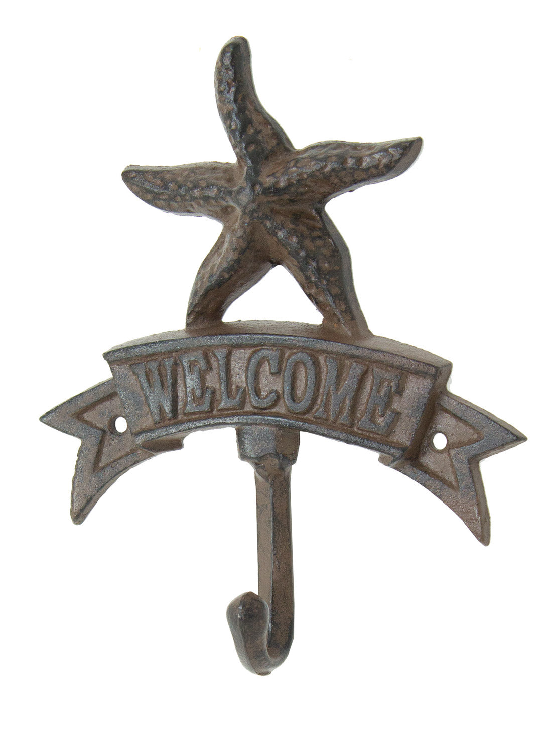 Starfish Welcome Hook – Rust (pkg. 6)