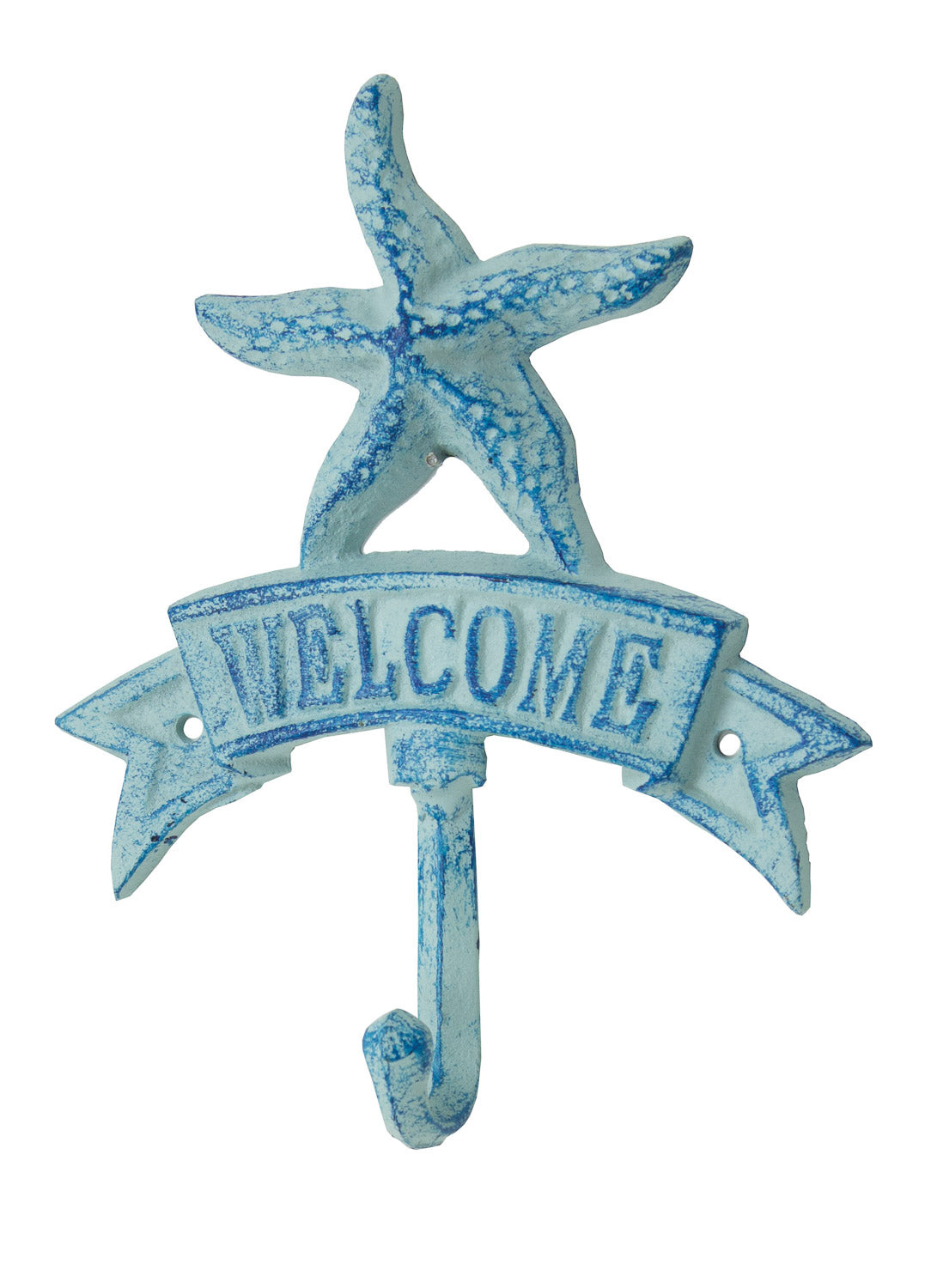 Starfish Welcome Hook – Blue (pkg. 6)