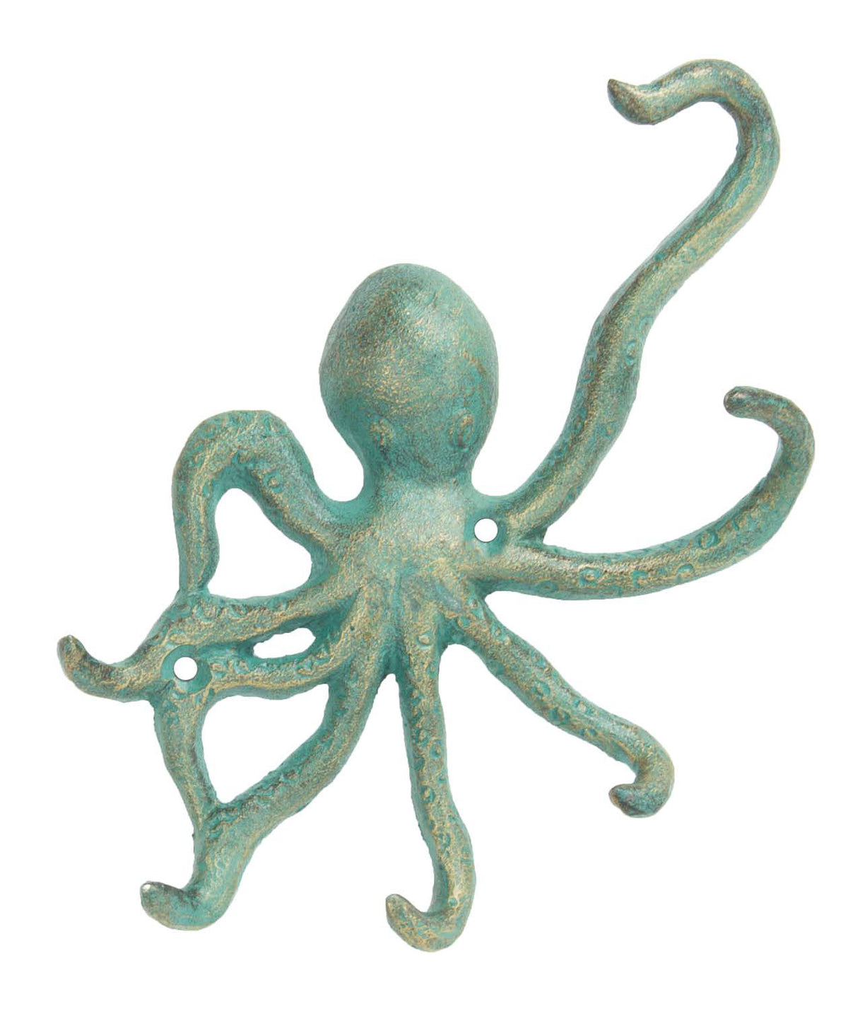 Octopus Hook – Verdigris (pkg. 6)