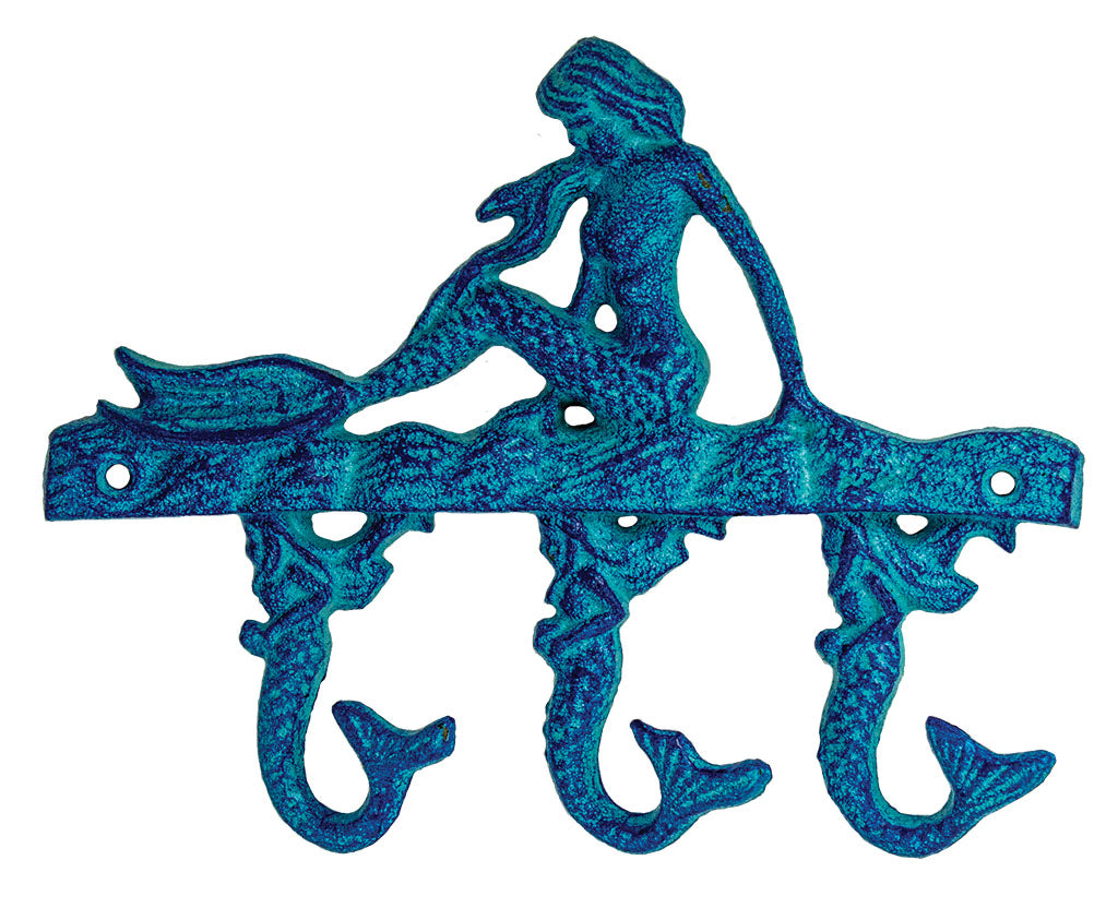 Mermaid Key Holder – Blue (Pkg. 4)