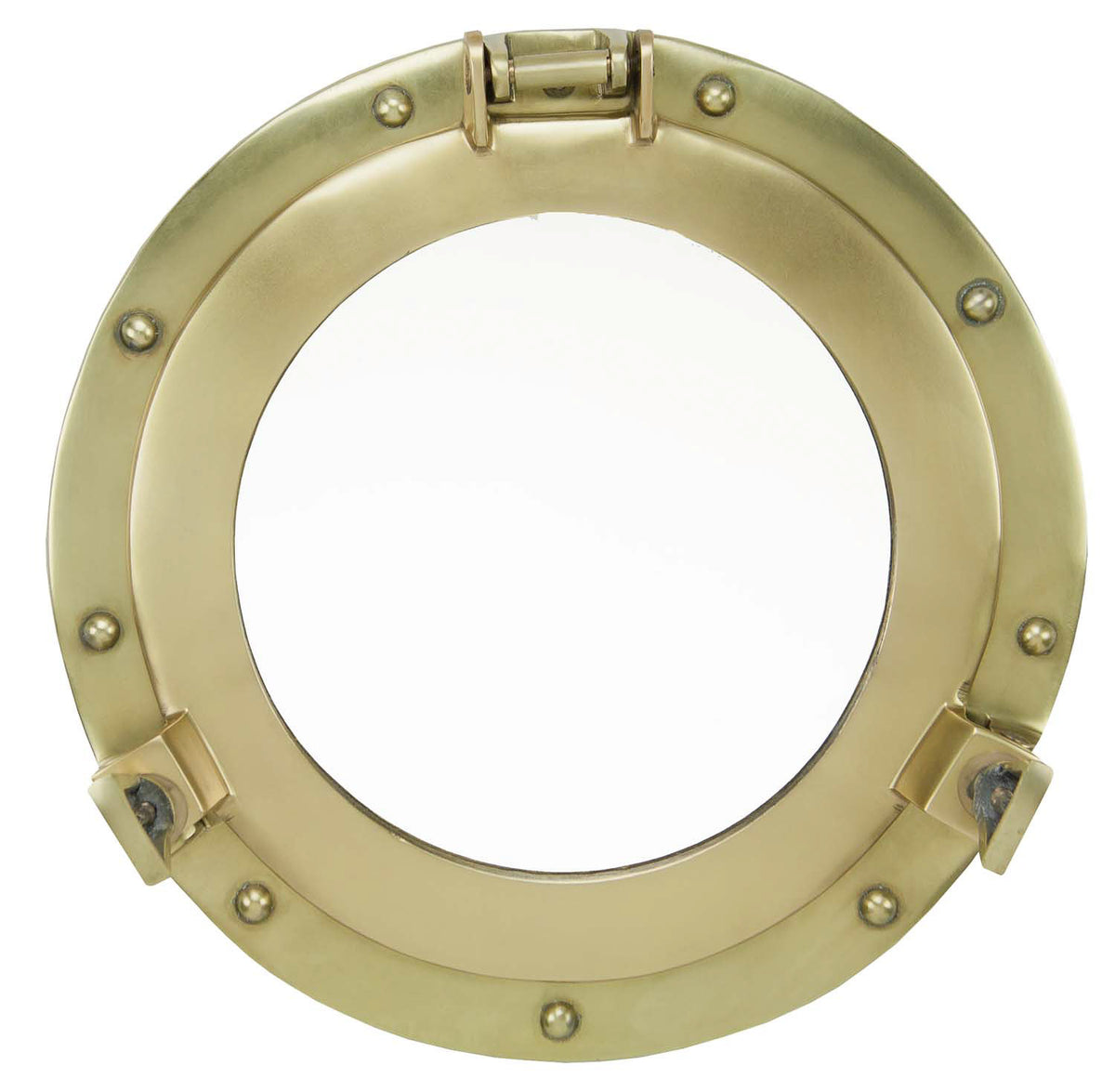 Porthole Mirror 20″ – Antique Brass Over Aluminum