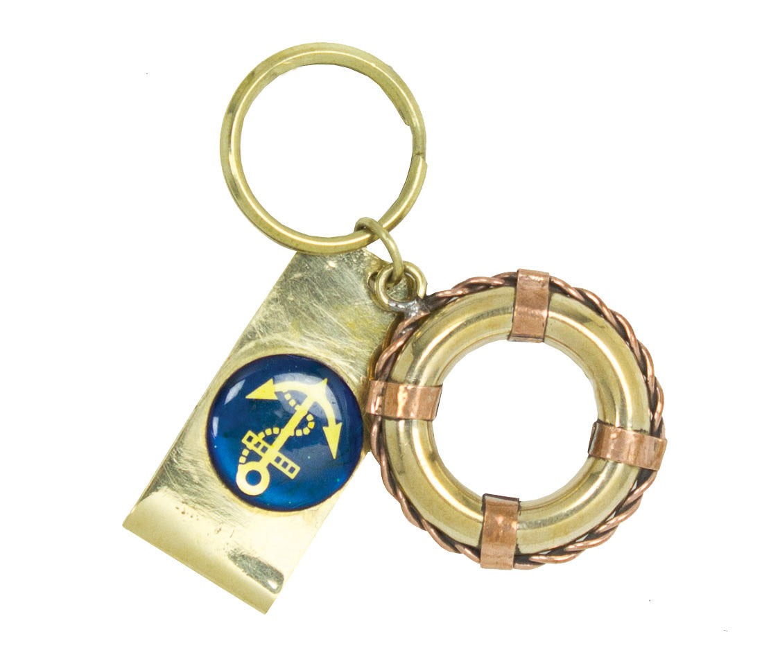 Life Ring Key Chain – Brass (pkg. 4)