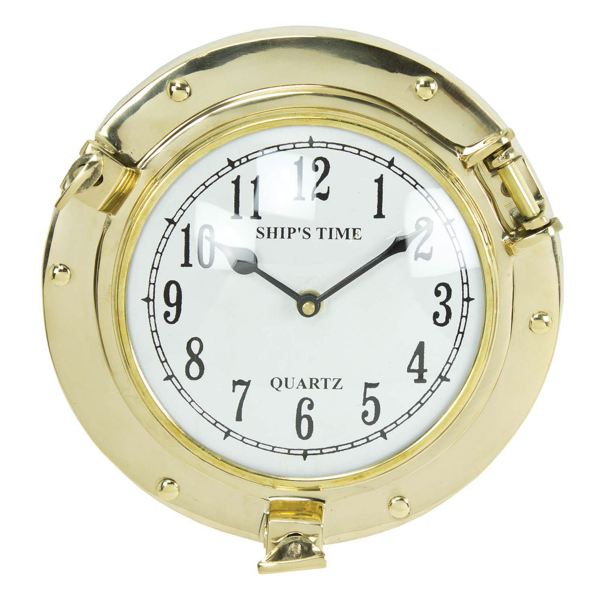 Porthole Clock – Solid Brass