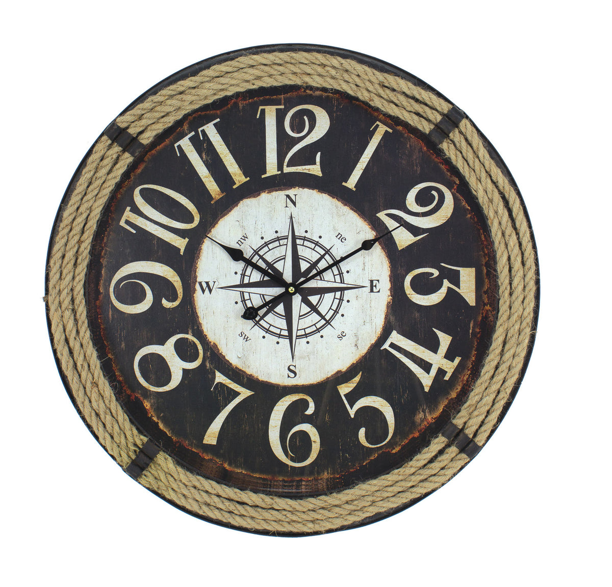Compass Rose Clock