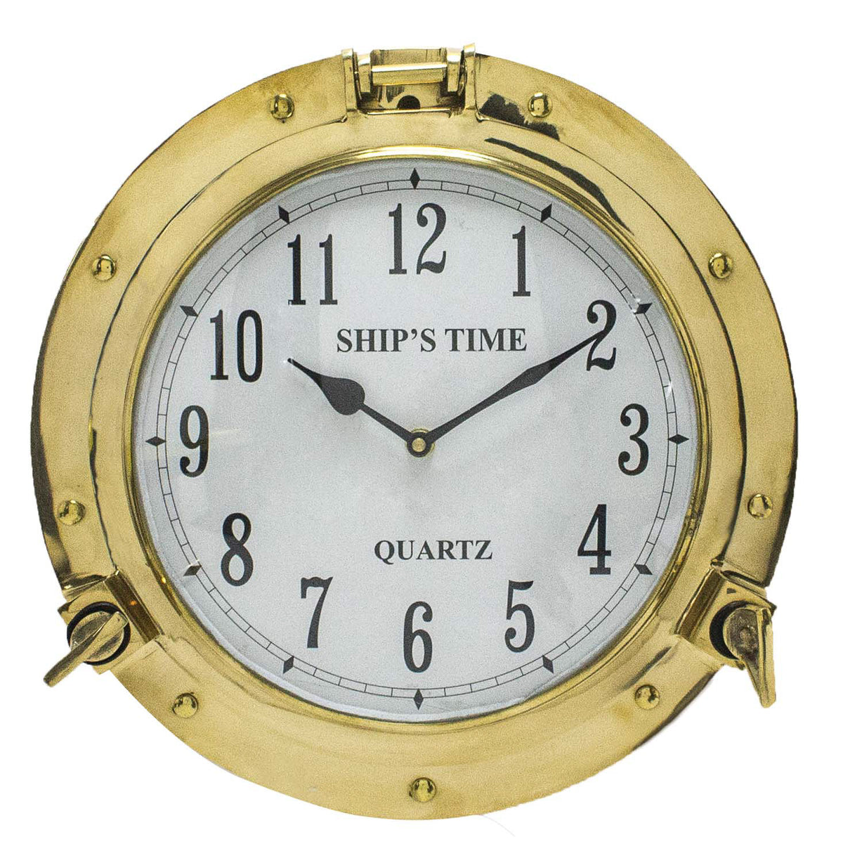 Porthole Clock – Solid Brass