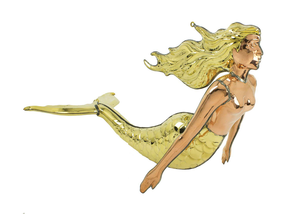 Hanging Mermaid-Copper & Brass – NET