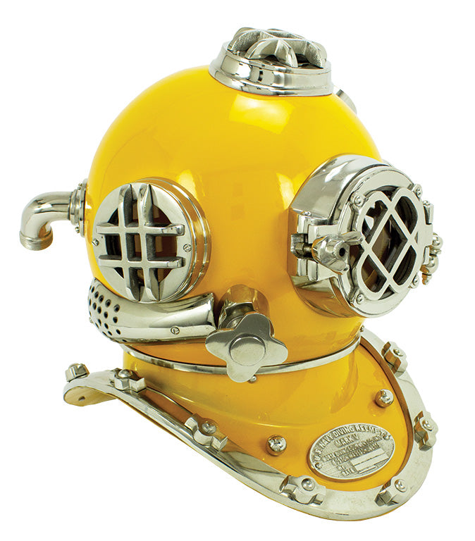 Diver’s Helmet – Yellow – NET
