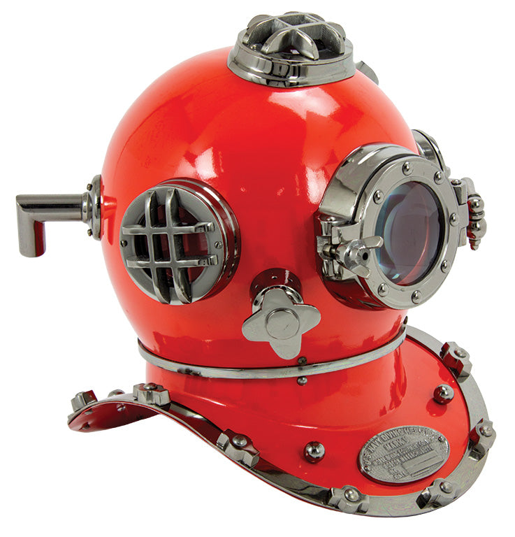 Diver’s Helmet – Red – NET