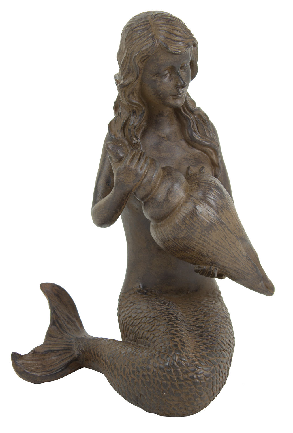 Mermaid w/ Shell – Resin