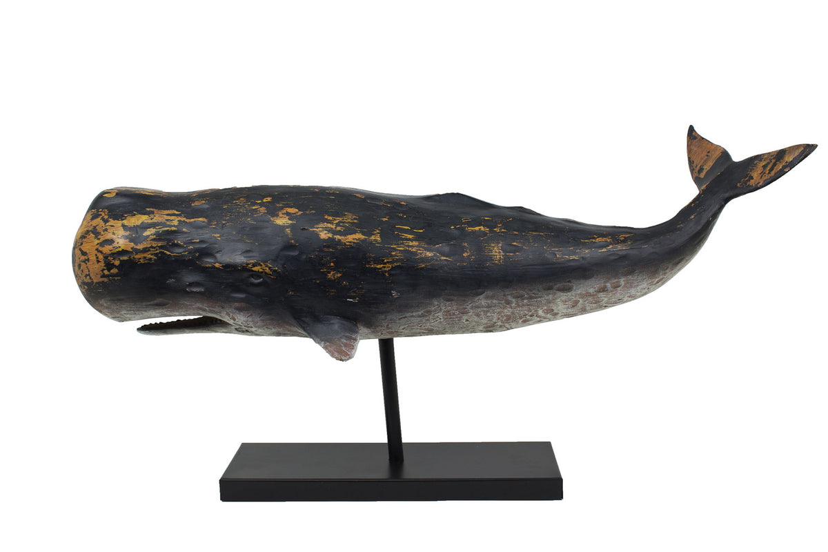 Sperm Whale on Stand – Resin