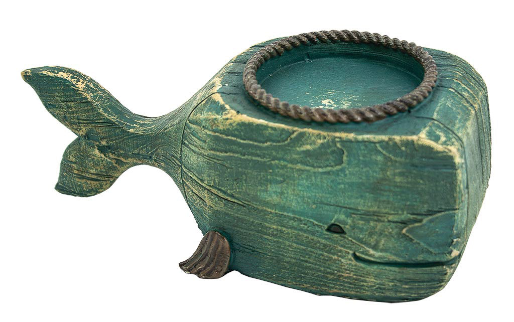 Whale Candle Holder – Resin (Pkg 2)