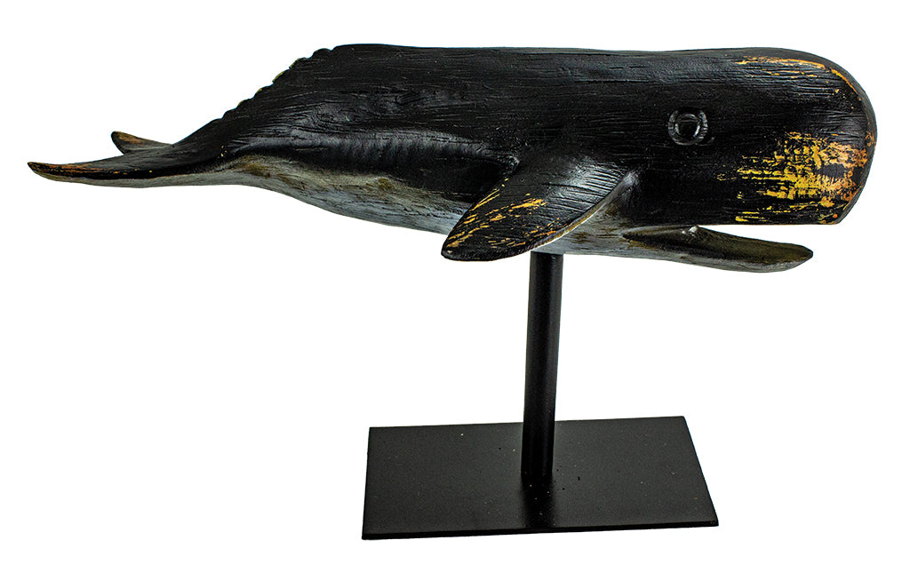 Whale on Stand – Black