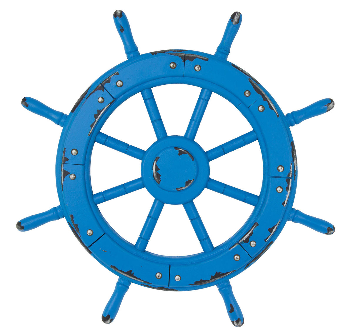 Ship’s Wheel – Blue 18″ Dia.