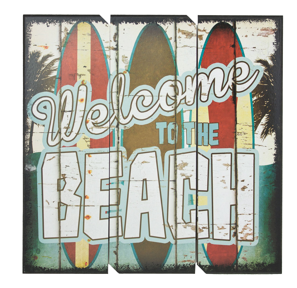 Welcome to the Beach Sign – Wood (Min. 2)