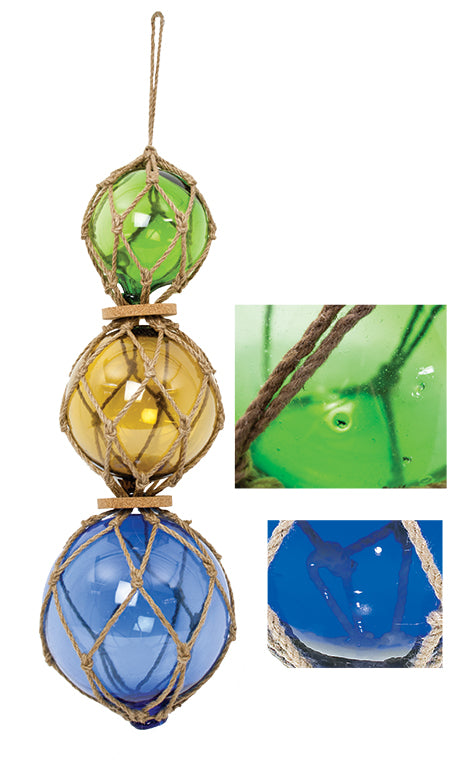 S/3 Rope Buoys – Final Sale (Dk. Blue, Amber, Green) — view 2