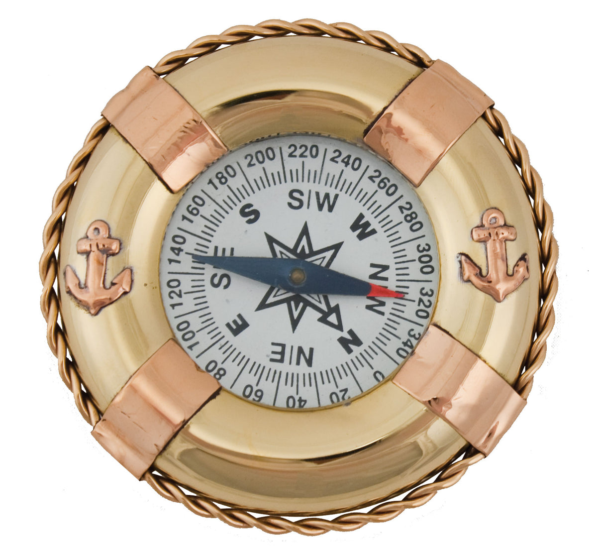 Life Ring Compass – Brass and Copper