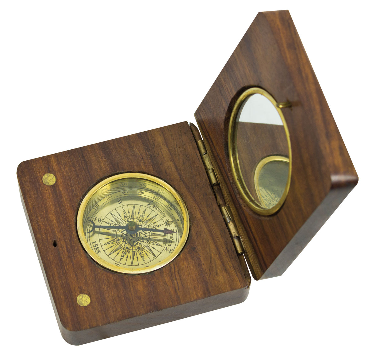 Wood & Brass Compass – (Min. 2)