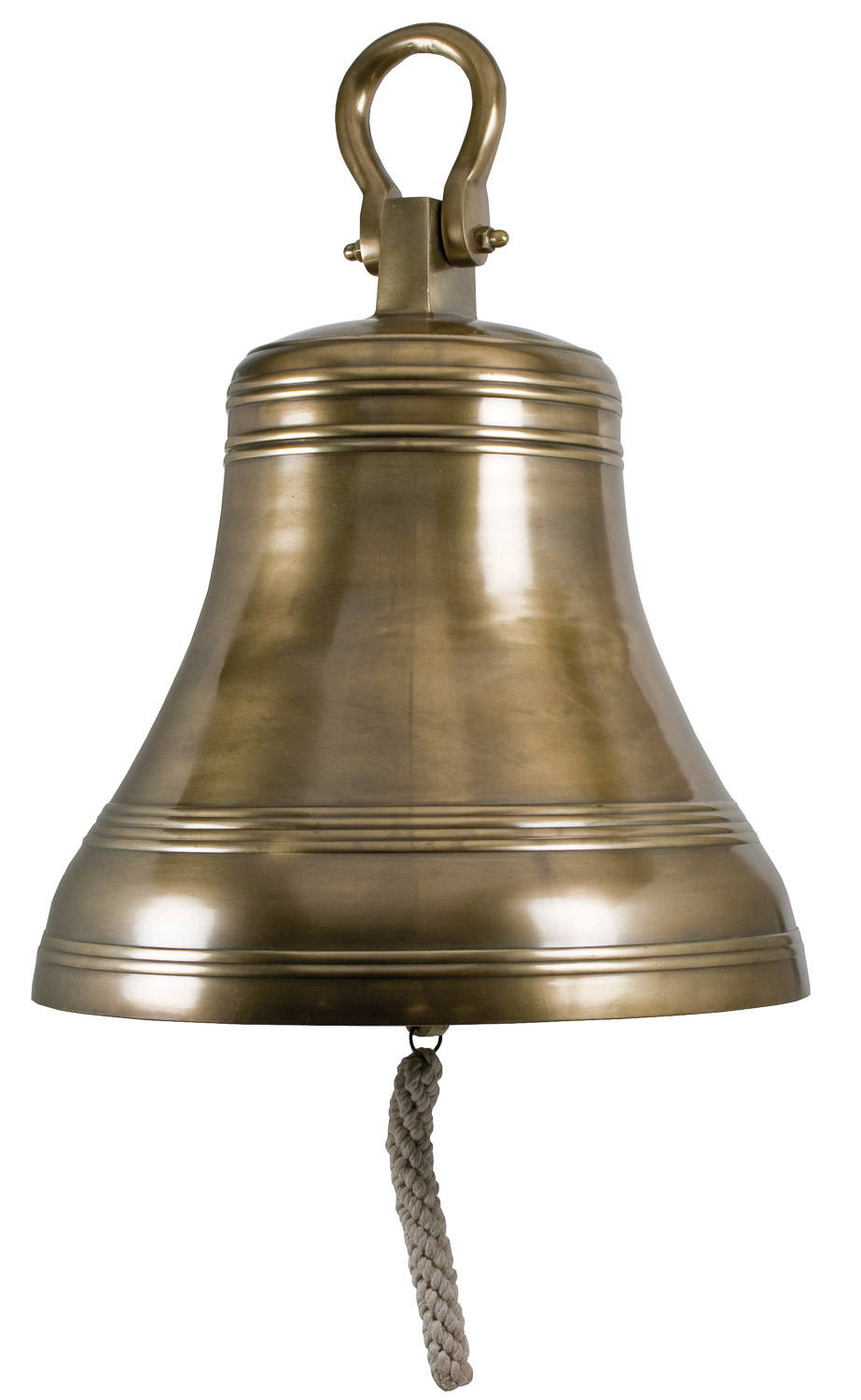 Extra Large Bell Antique Brass over Aluminum Moby Dick Specialties