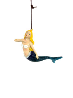Mermaid Ornament - Blue (Pkg. 6)